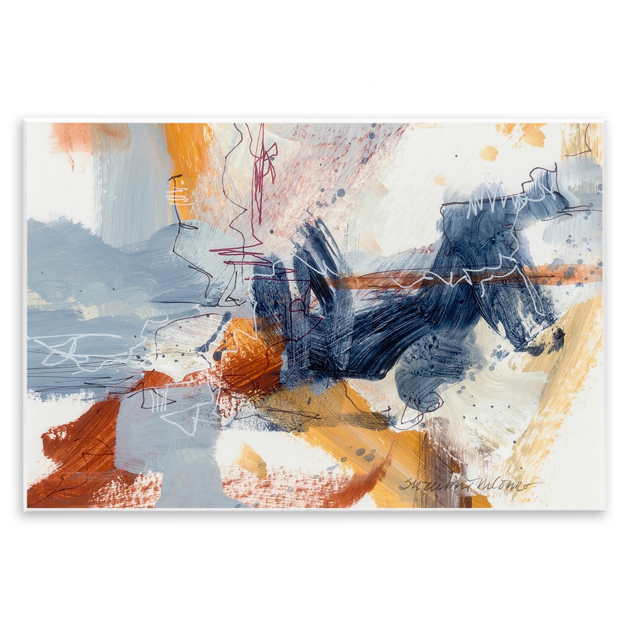 Stupell Industries Coastal Pleasures Abstract Wall Plaque By Suzanne McCourt